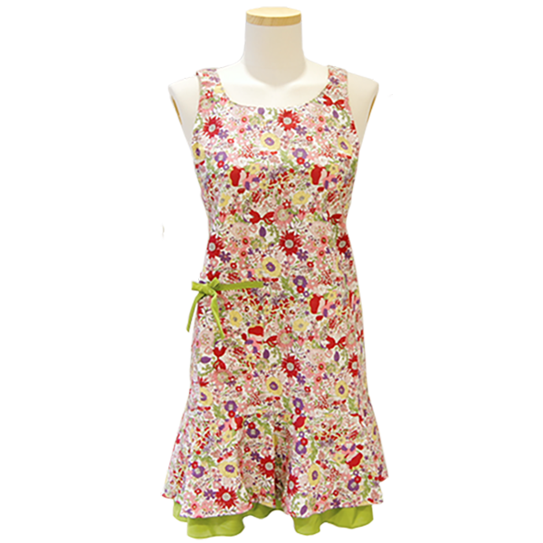 코튼 프릴 앞치마 스프링 플라워, 방수안감 국산 예쁜 면앞치마, 1개, 핑크 24,500원