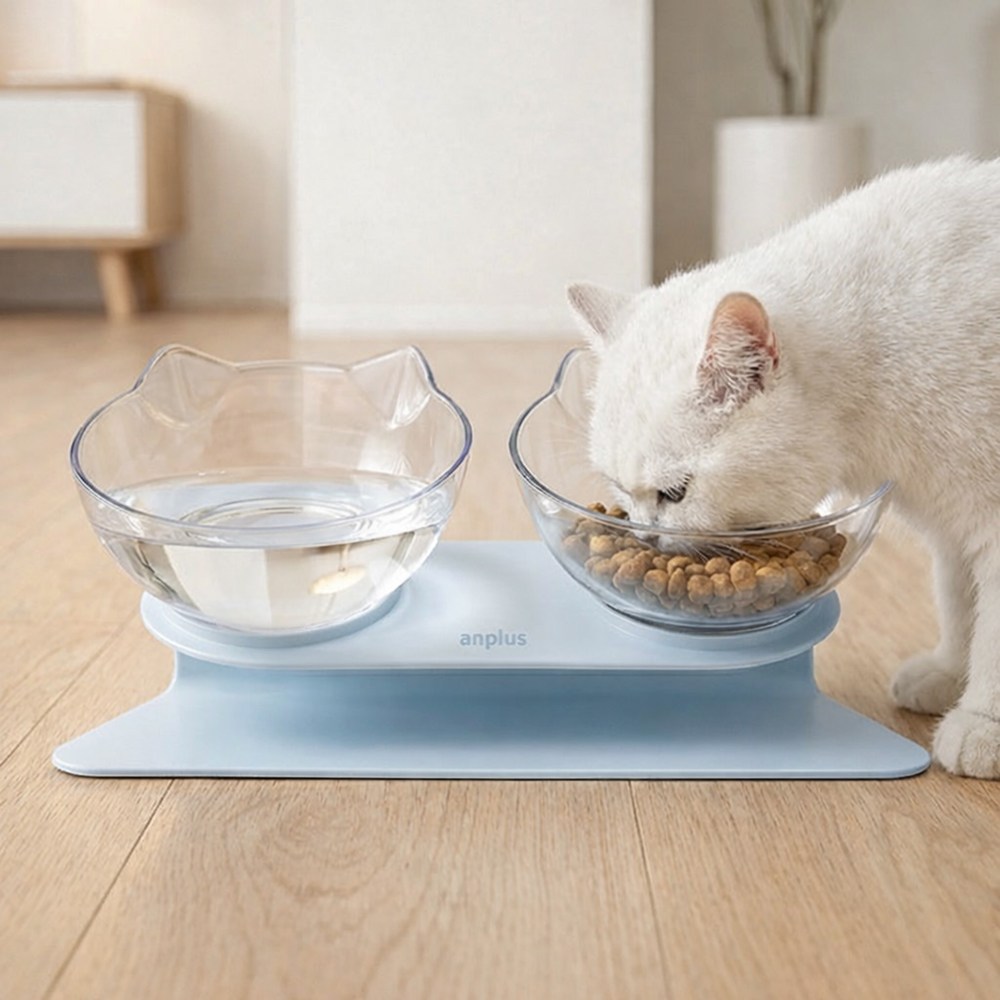 앙플러스 깔끔 강아지 고양이 반려동물 밥그릇 식기 2구 7,900원