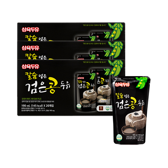 삼육두유 칼슘 넣은 검은콩 두유 파우치 27,500원