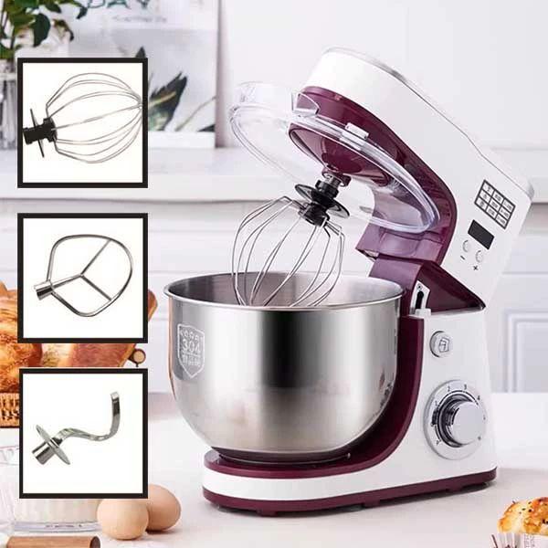 [작은 주방 추천템] 110V 가정용 미니 반죽기 스탠드믹서 핸드믹서 믹서기 핸드믹서기 핸드믹서날 핸드블렌더, 순란 퍼플 5.5L 1300W 용 181,400원