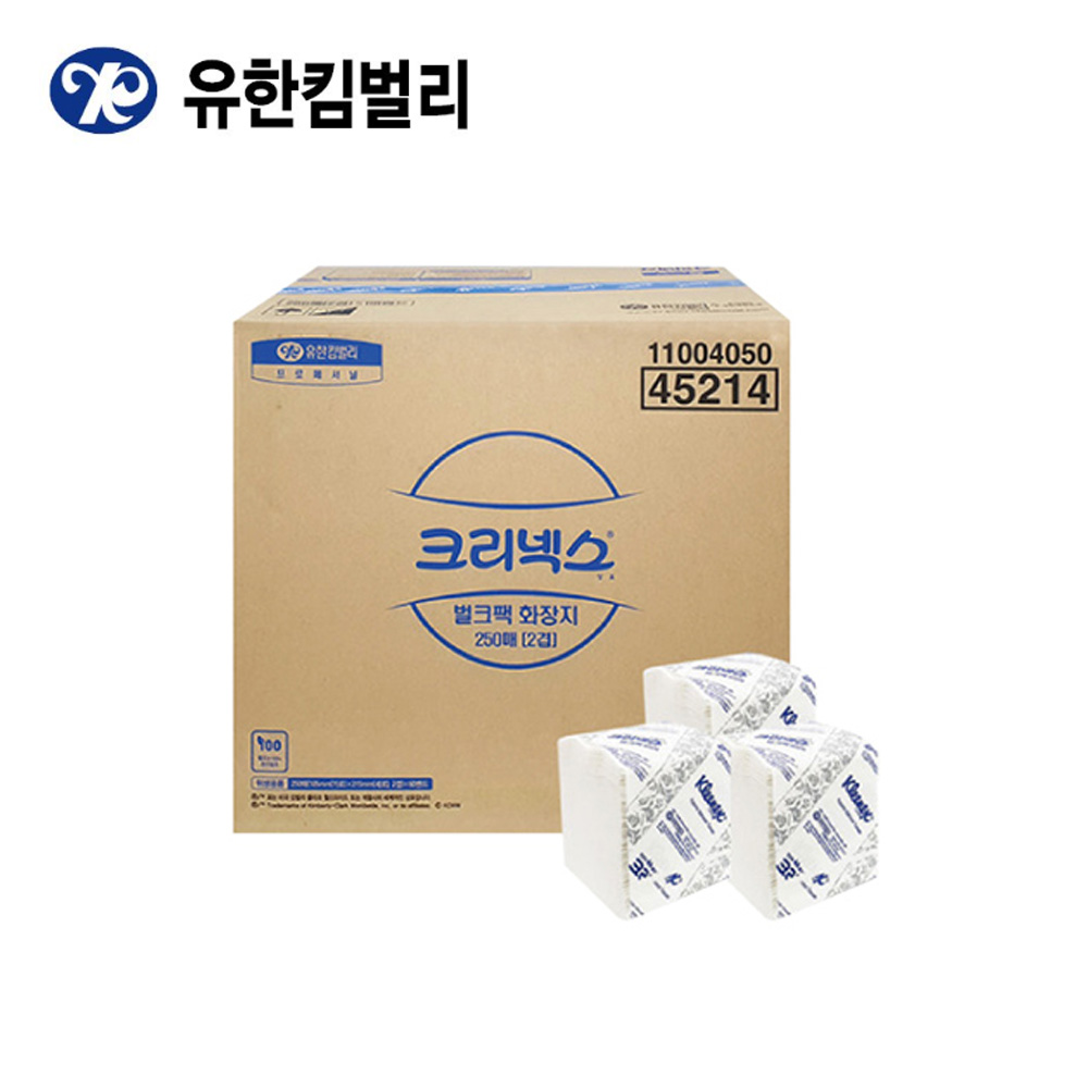 250매X60밴드 화장지 유한킴벌리 뽀삐 벌크팩 2겹 45214 크리넥스 105,000원