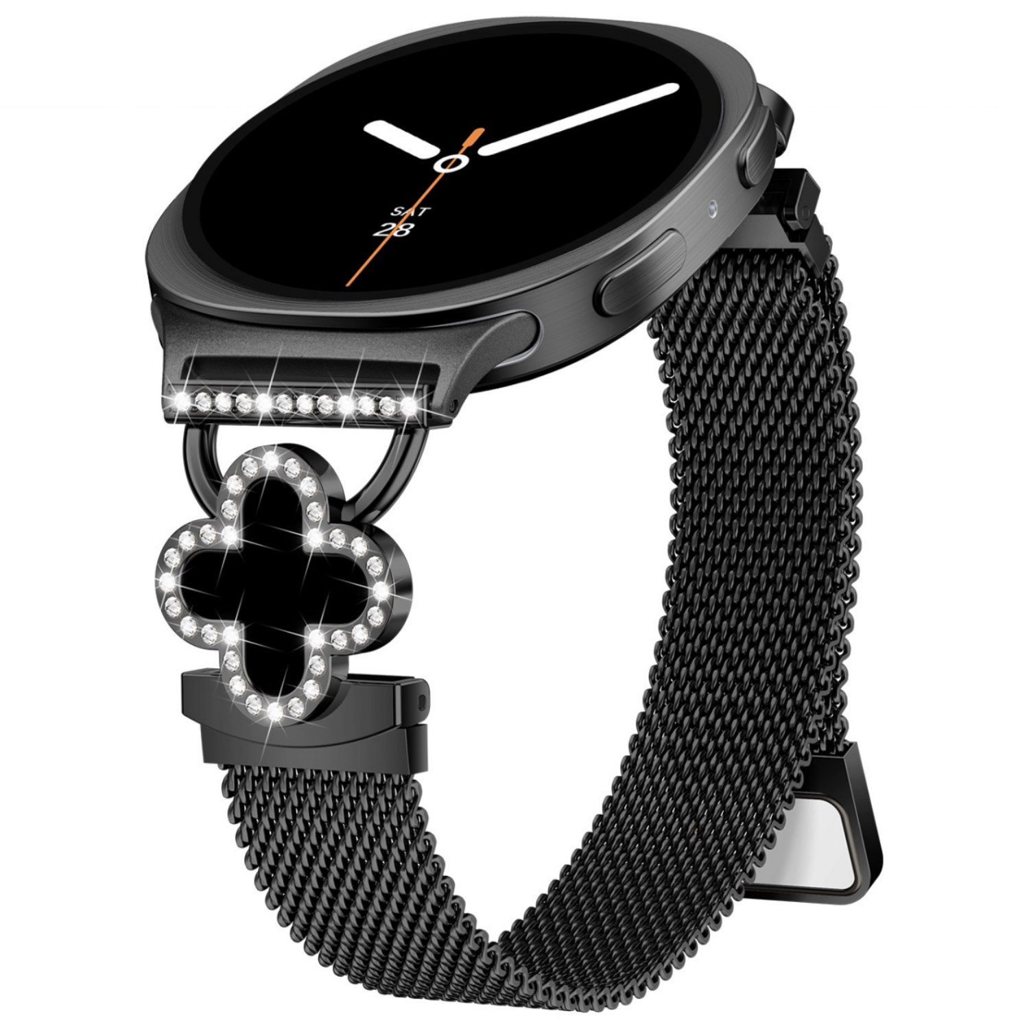 갤럭시워치8 호환 슬림 메탈 밀레니즈 마그네틱 여성 스트랩, 블랙 18,900원