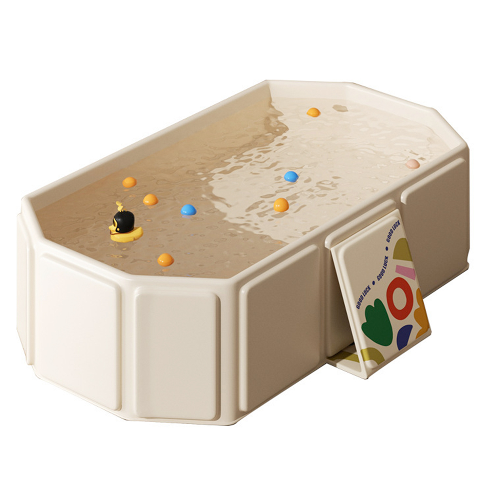 UB 접이식 미니 욕조 소아 반려동물 어린이 휴대용 무조립 이동식 반신욕 목욕통, 1개, 아이보리 29,800원