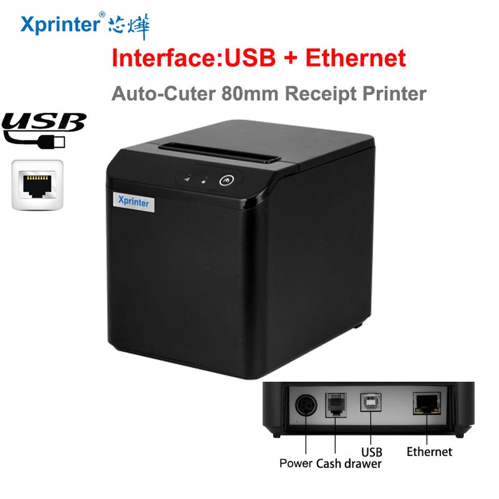 USB 이더넷 또는 80T 자동 80MM N160II 용지 WIFI를 XP 프린터 1롤 T80Q 영수증 BT 절단기 갖춘 XPRINTER 200MM/S를 열전사 164,800원