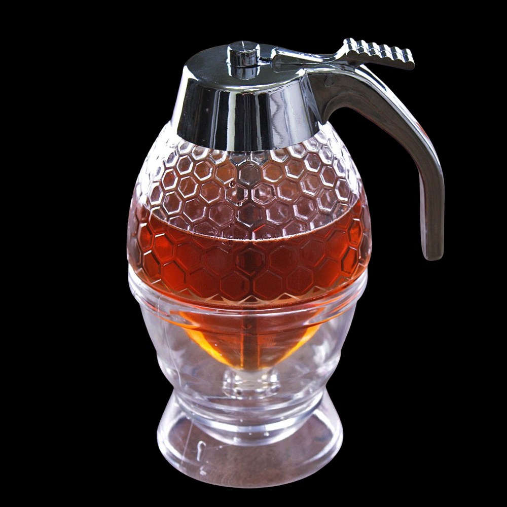 꿀 디스펜서 허니 시럽 오일 디스펜서 200ml 벌집 꿀병, 1개 9,900원