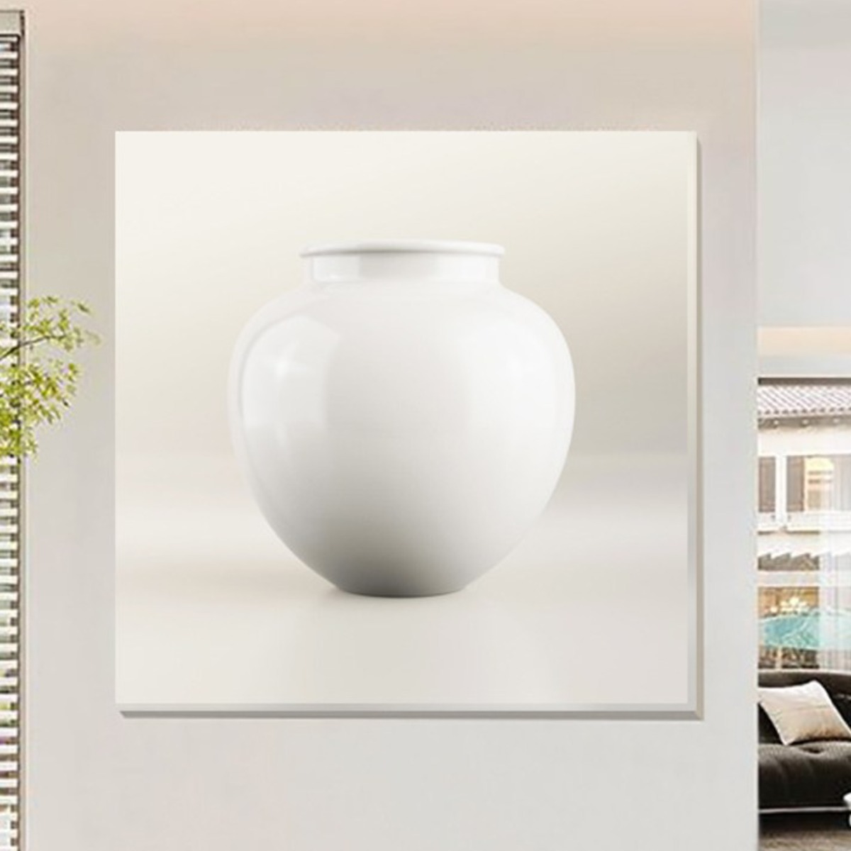 라라공방 풍수 다복 달항아리 그림 거실 액자 18,490원