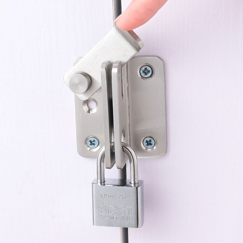 빗장 방범 잠금장치 미닫이 버클잠금 문잠금 보안장치 도난방지 걸쇠 자물쇠걸이 수납장잠금 안전잠금, 1개 5,600원