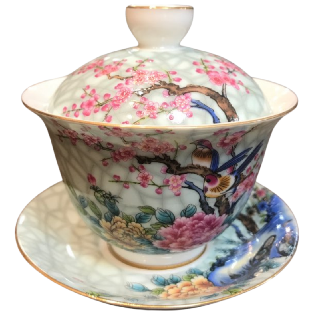 중국 보이차 찻잔 매화 분채 개완 1개, 1개 33,250원