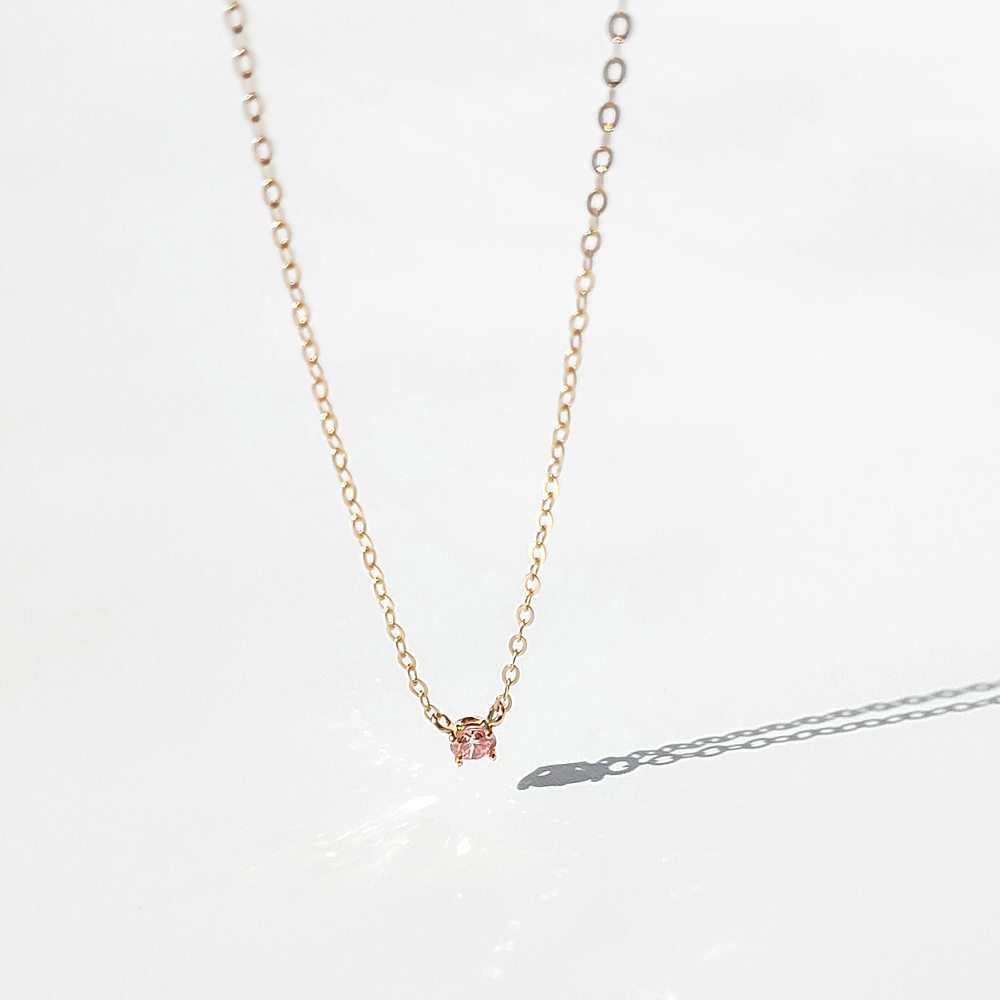 에버링 14K 금 핑크 랩다이아몬드 목걸이 0.1캐럿(감정서) 로즈데이_NLPM42301 DIAMOND GIFT 327,000원