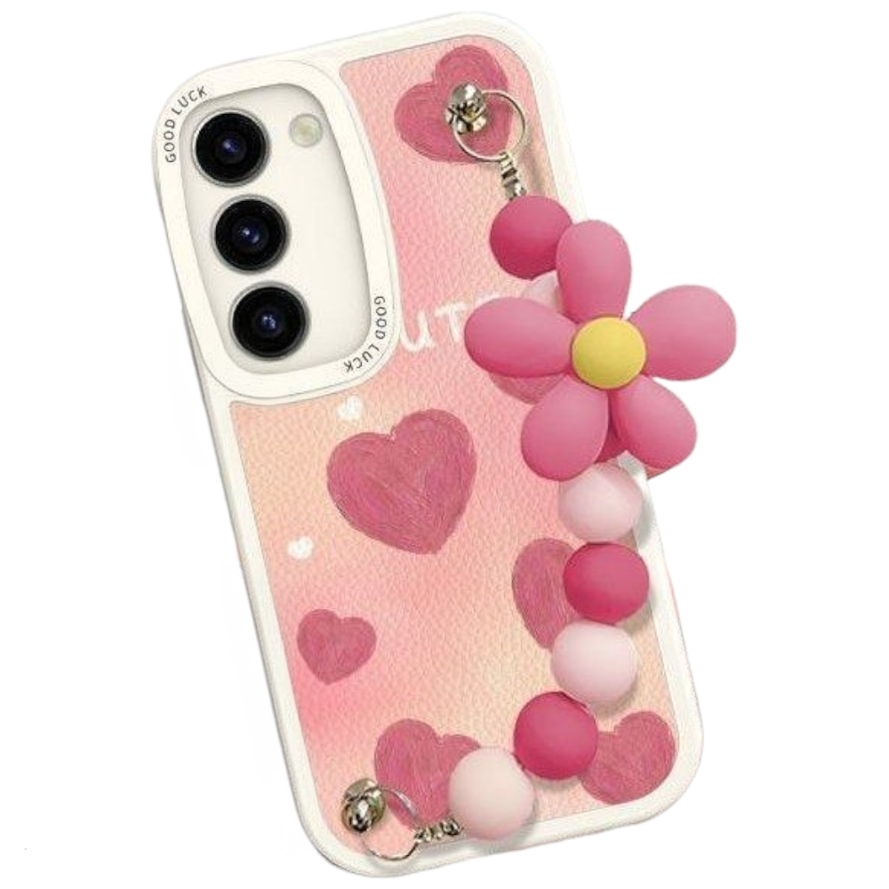 럭스폰 갤럭시 하트 구슬 스트랩 명품 폰 케이스 16,900원