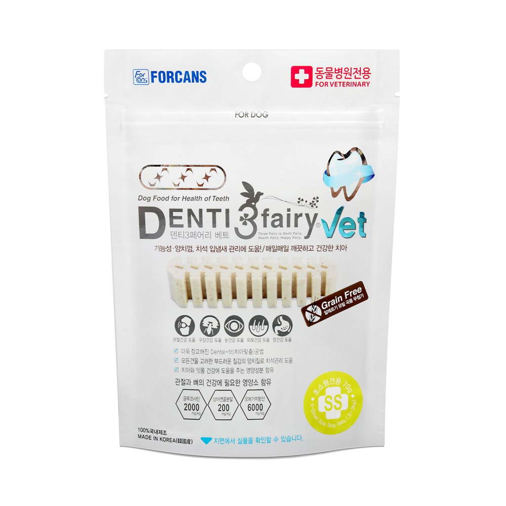 포켄스 덴티페어리 VET 베트 강아지 기능성 치석 제거 덴탈껌, 3개 13,500원