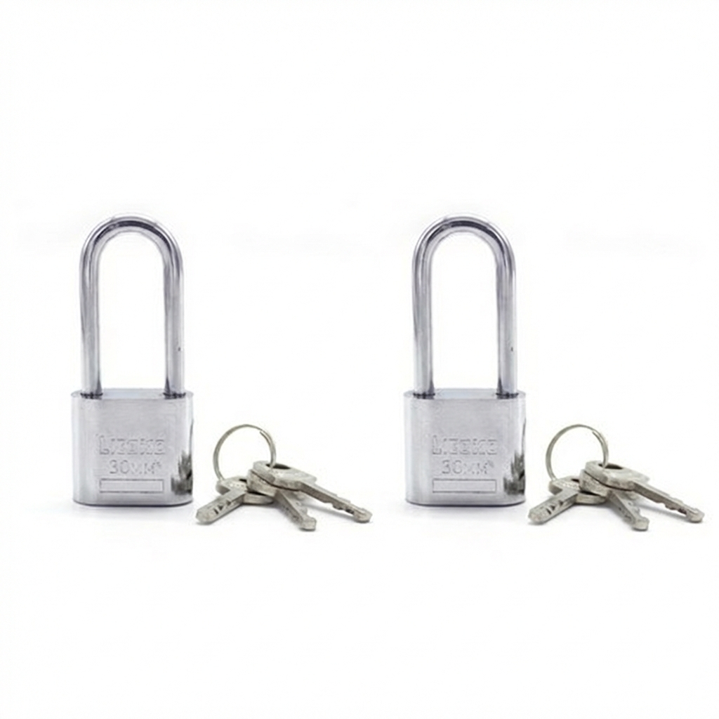 [친절한 마켓] 긴고리 자물쇠 롱샤클 긴고리 자물쇠 사물함 창고 대문용 튼튼한 보안 열쇠 야외 대문 자전거 보안용, 5개 14,500원