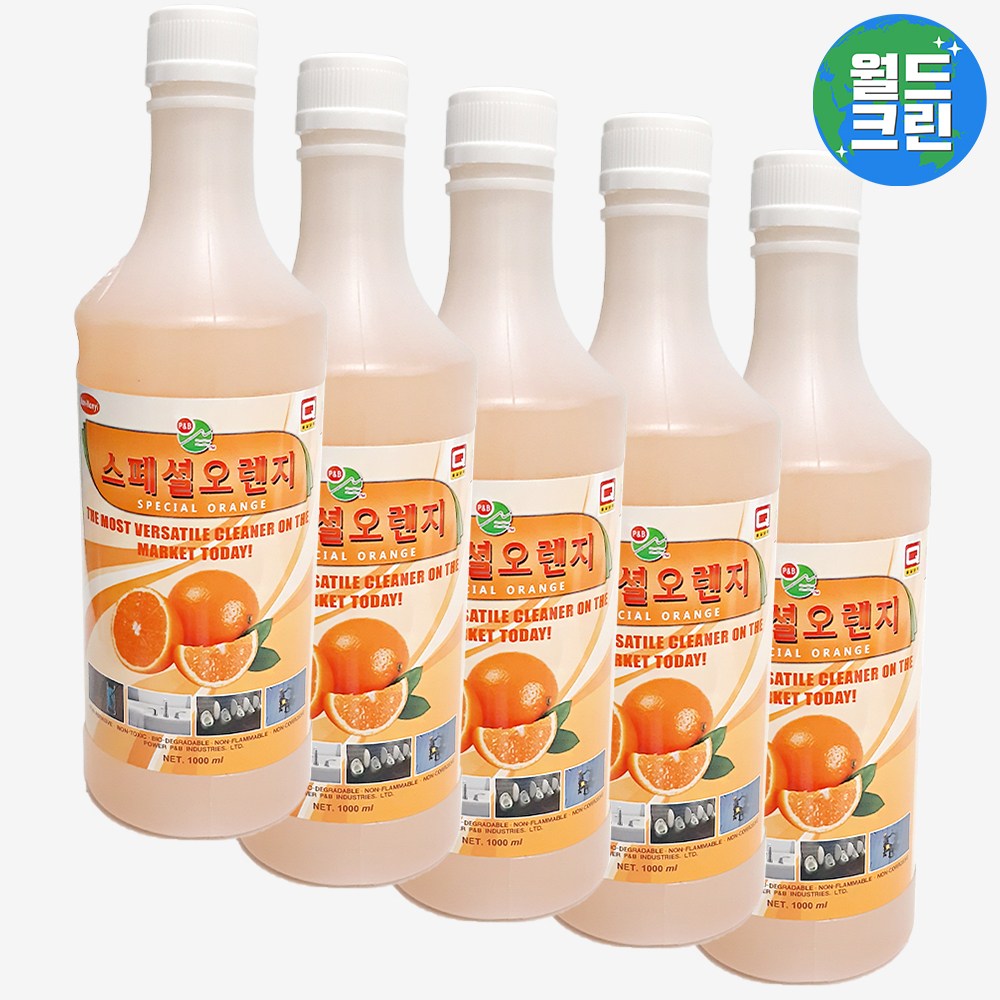 월드크린 PB-1 스페셜 오렌지 1000ml 피비원 PB PB1 다목적 리필 세정제 세제 청소 국산 업소용 기름 22,890원