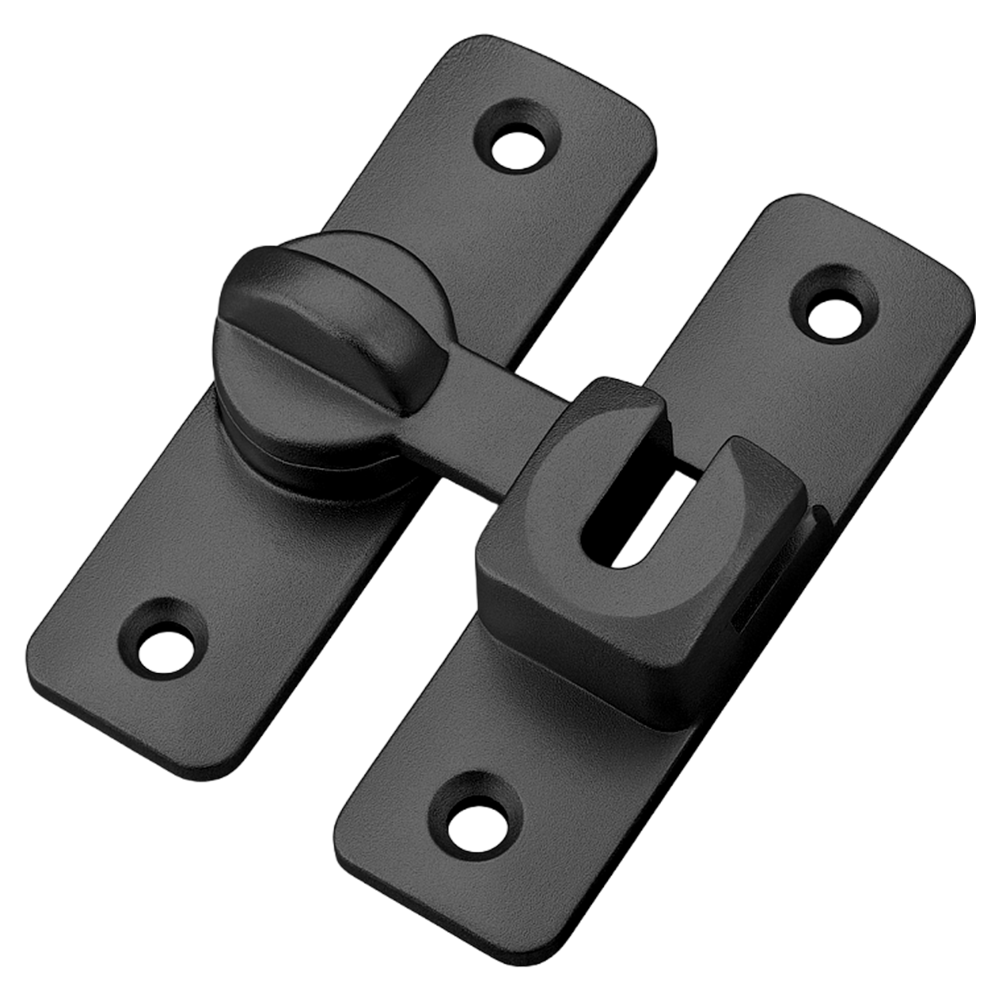 내집클로버 세이프락 무타공 문 이중 잠금장치 걸쇠, 1개, 블랙 7,900원