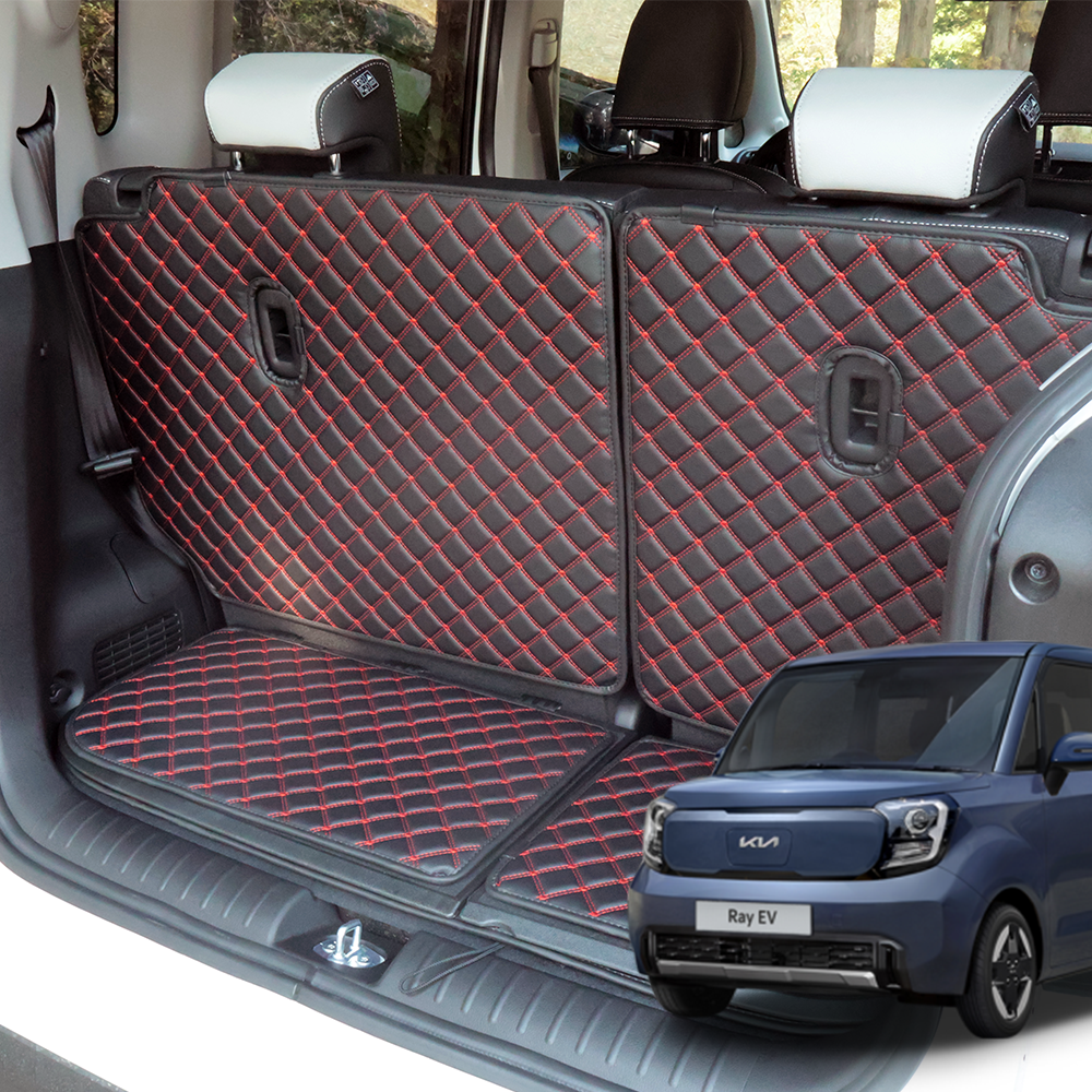 기아 레이 EV 신형 퀼팅 트렁크매트 등받이 풀세트 커버, 더 레이 EV (2열 일체폴딩형) 39,900원