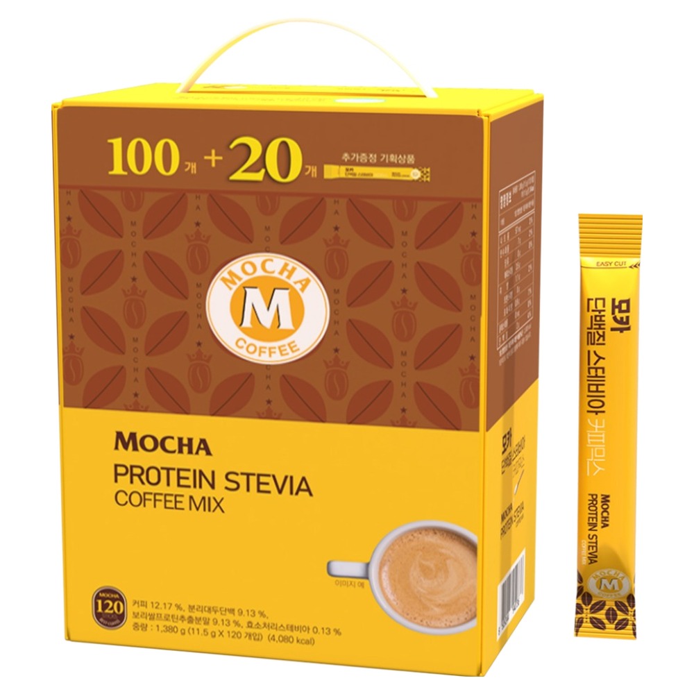 모카씨엔티 단백질 스테비아 커피믹스, 11.5g, 120개입, 1개 26,400원