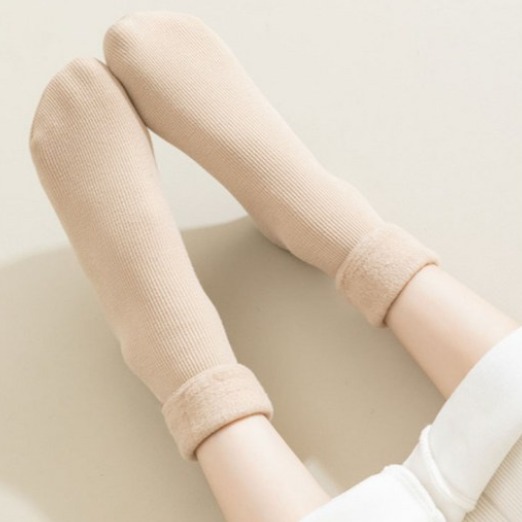 리빙폴리오 겨울 두껍고 따뜻한 무지 파스텔 기모 방한 보온 양말 10P 18,900원