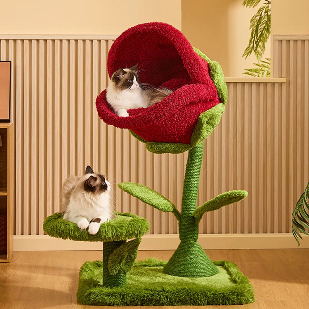 헬로미펫 뻐끔플라워 캣타워 식인꽃 스크래처 고양이 숨숨집 198,000원
