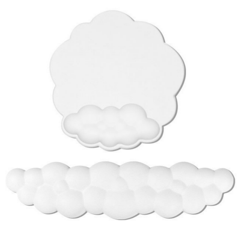 워키즈 구름 팜레스트 풀배열 메모리폼 키보드 마우스 손목 받침대 세트, 1세트, 키보드+마우스패드 20,900원