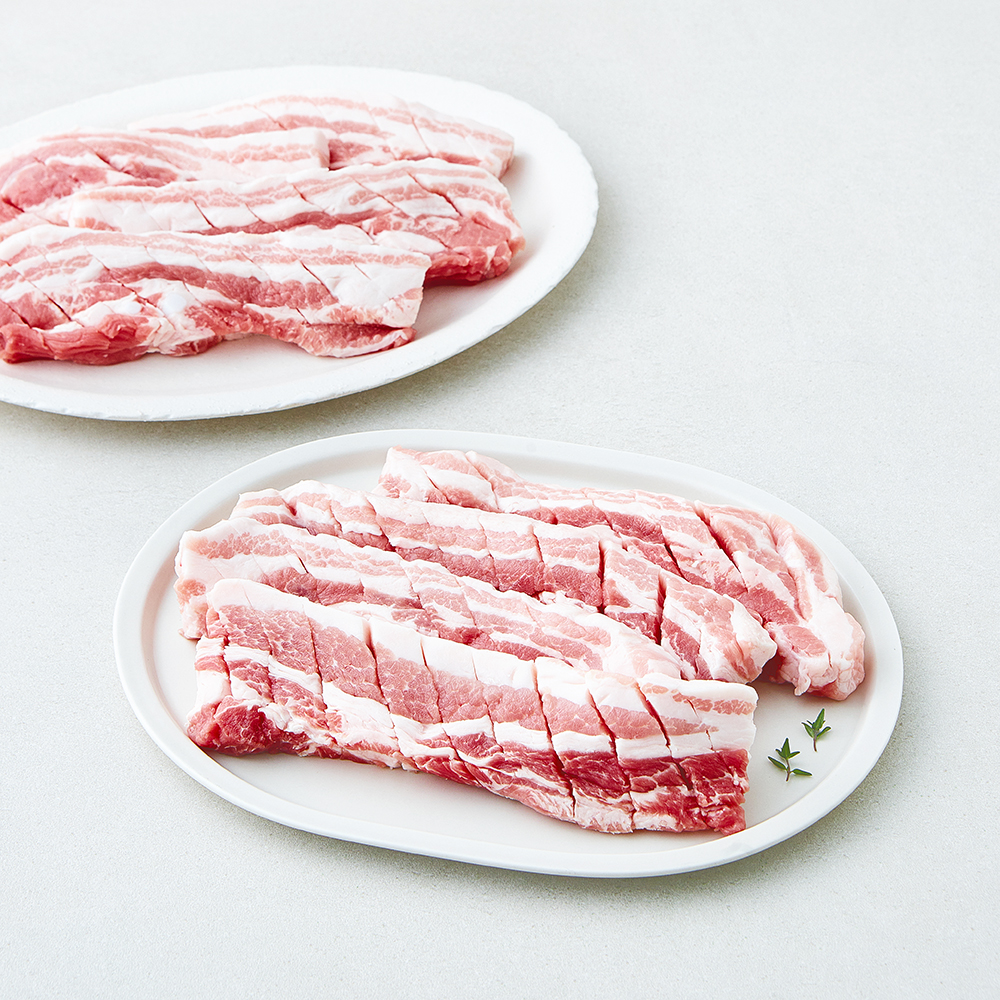 [로켓프레시] 선진포크한돈 칼집 삼겹살 로스 (냉장) 25,140원