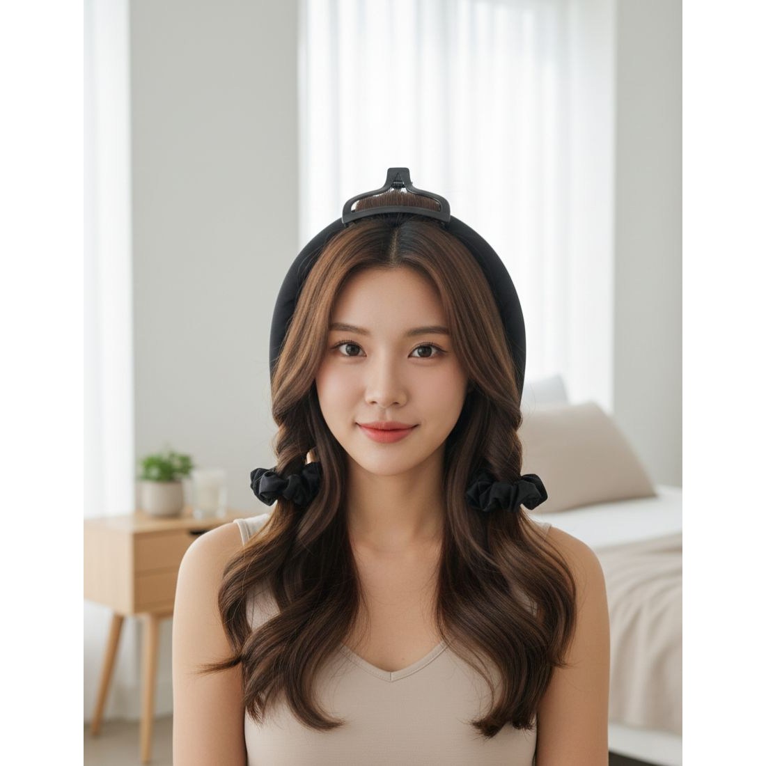 소소한바닐라 열손상 없는 스펀지 셀프 여신 헤어롤, 1개, 블랙 7,500원