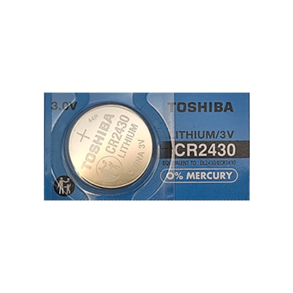 [리튬건전지] 도시바 TOSHIBA CR2430 포장 1개입 3V 300mAh 1,000원