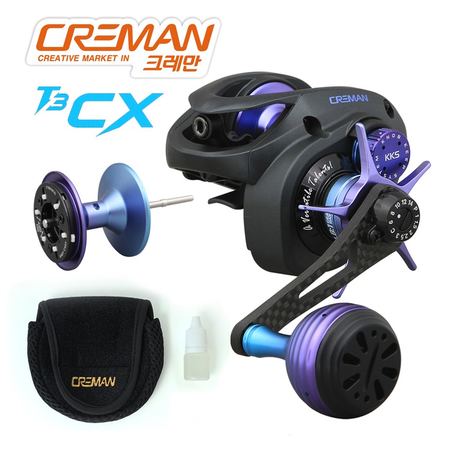 크레만 T3CX 블루커스텀 베이트릴 보조스풀 릴오일 릴케이스 312,120원