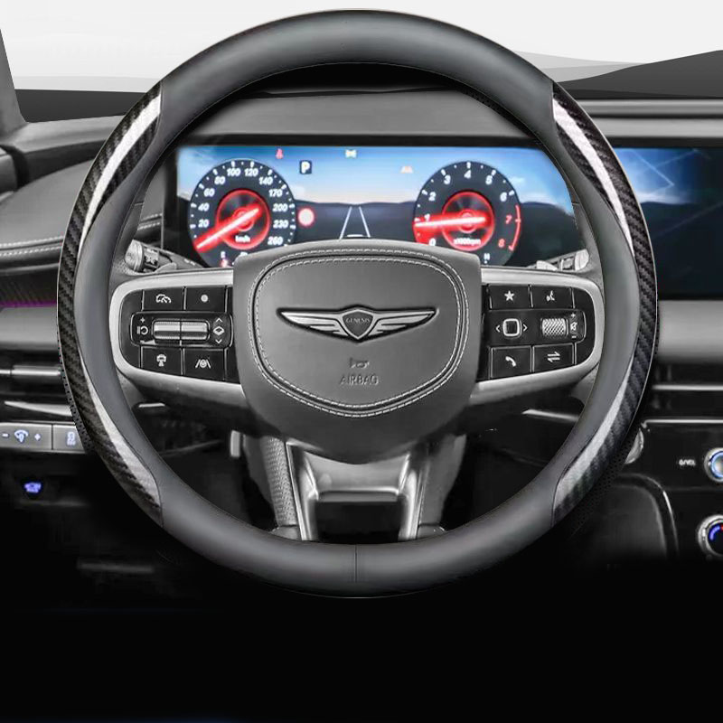 제네시스 전차종 호환 프리미엄 나파 가죽 카본 핸들커버 23,900원