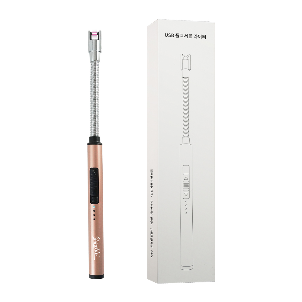 반짝이는별 KC 인증 플라즈마 c타입 플라즈마 플렉시블 캔들 점화기, 1개, 로즈 골드 9,900원