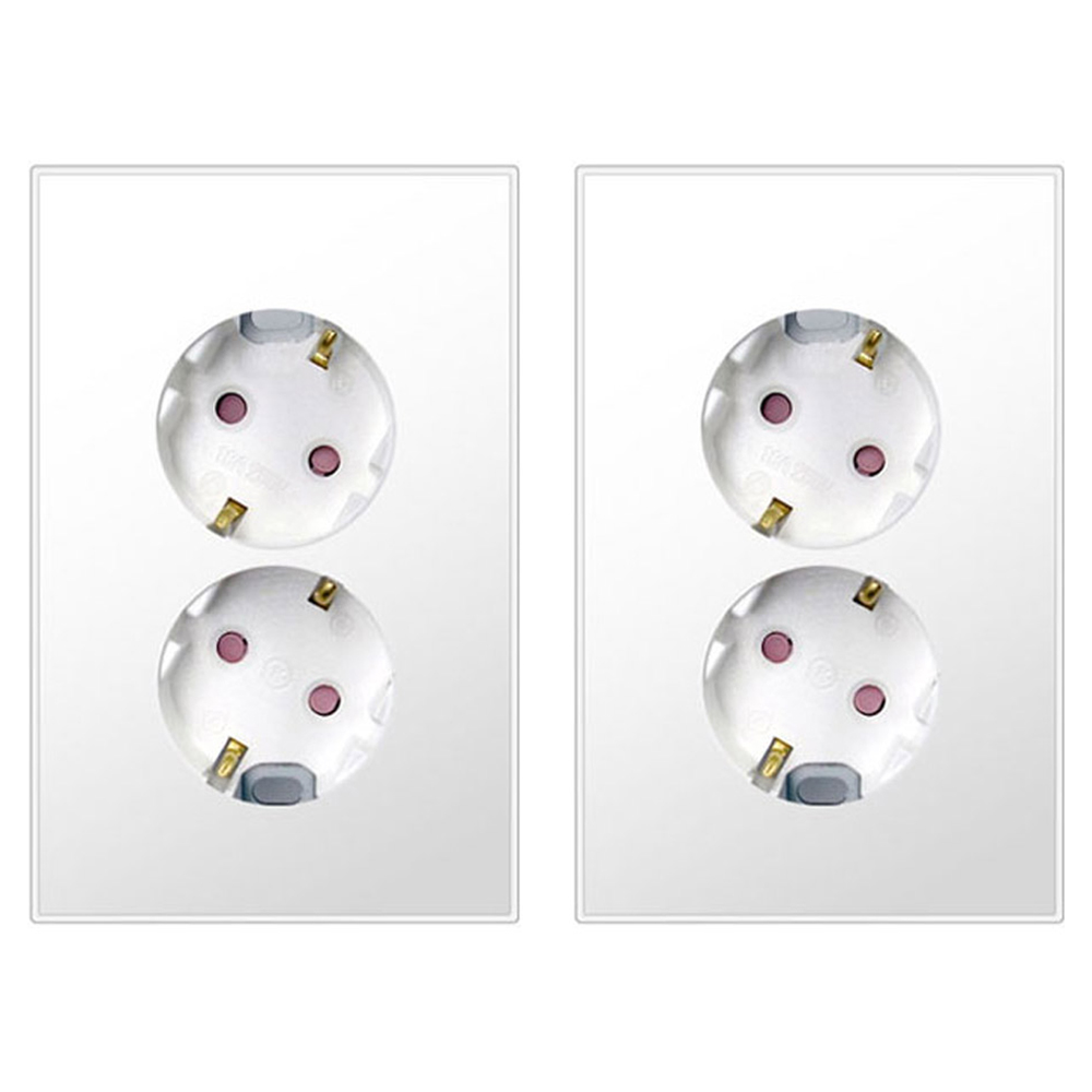 보에담 매입콘센트 2구 스노우화이트, 2개 11,500원