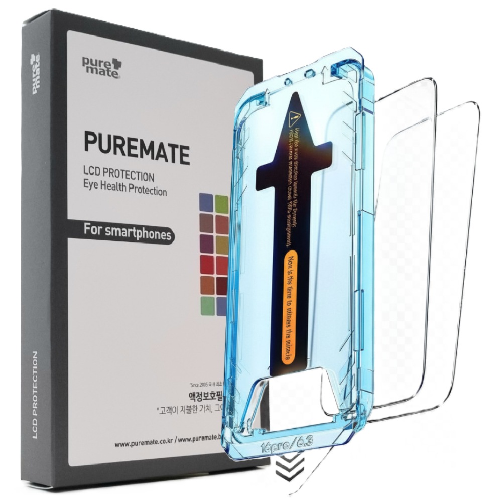 퓨어메이트 아이폰17 프로맥스 강화유리 액정보호필름 올인원글라스 iT (자동부착기) 고투명 지문방지 방탄 풀커버 리얼터치, 2개 24,900원