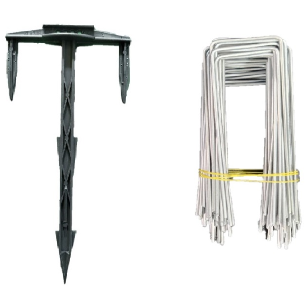 [도남농자재] 멀칭핀 PE ㄷ자 멀칭 1000개 제초매트 비닐 철사 부직포핀 고정핀 농자재, 1000개 53,000원