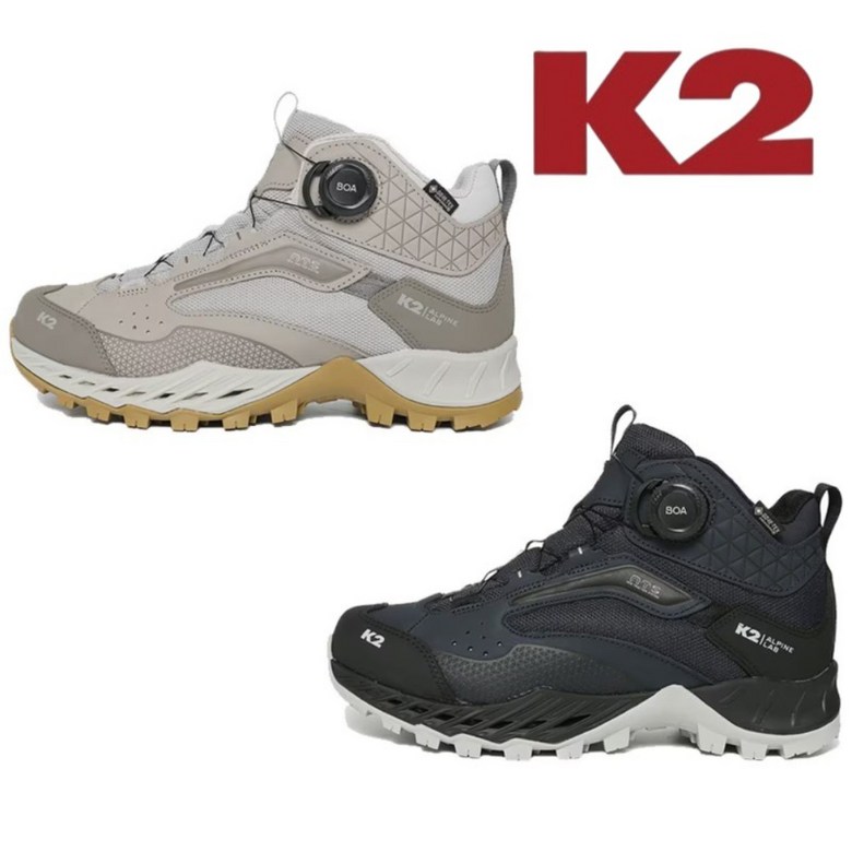 [백화점출발] K2 클래드 25FW 남여공용 고어텍스 방수 보아 중목 등산화 377,600원