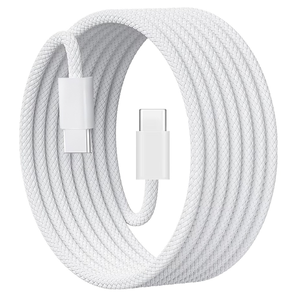 뉴클 C타입-C타입 65w 고속충전 우븐 케이블, 화이트, 1개, 3m 18,800원