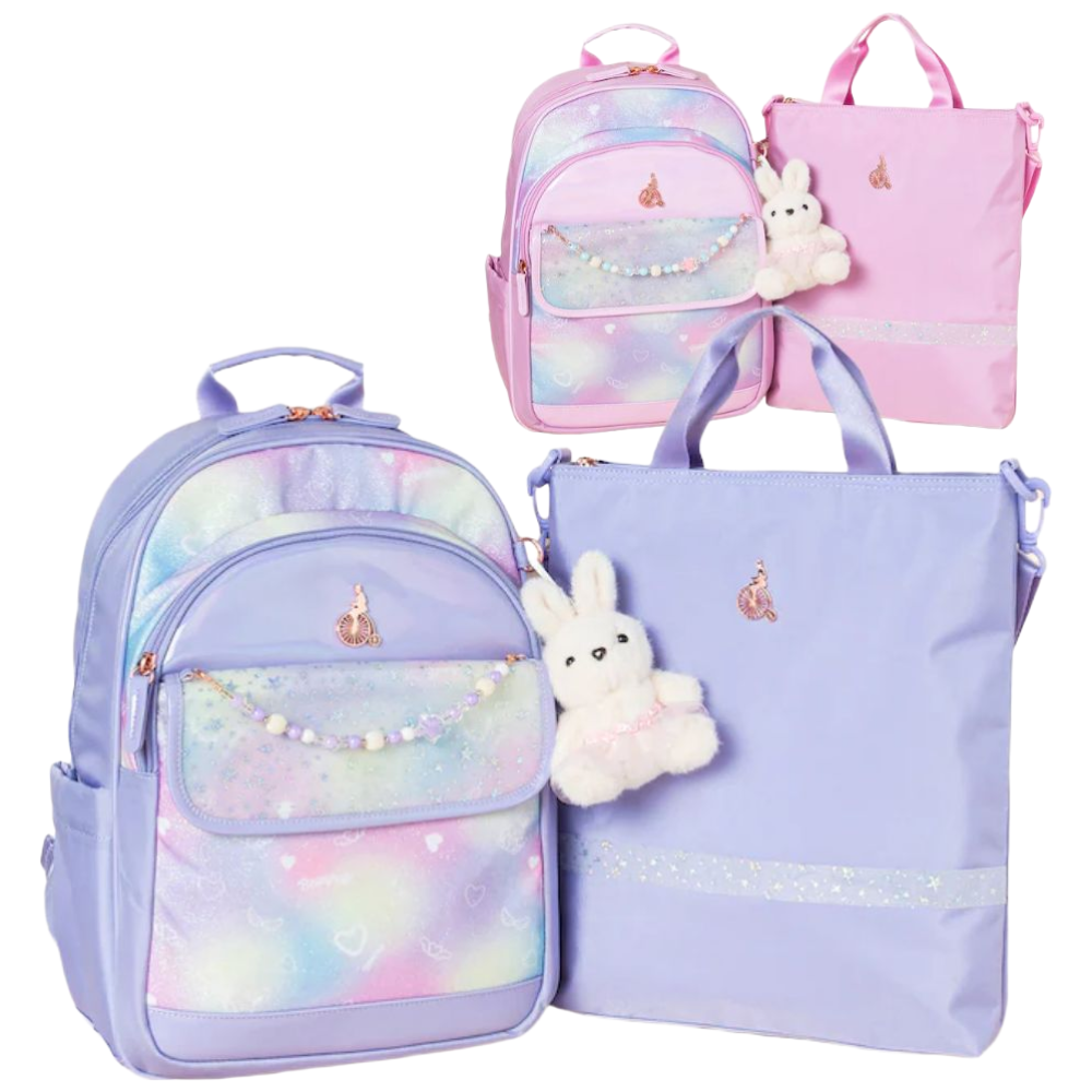[백화점발송] 빈폴키즈 여아 책가방 새학기 초등학교 입학 선물 신발주머니 토끼키링 26SS 오로라 스쿨백 2종 세트 279,000원