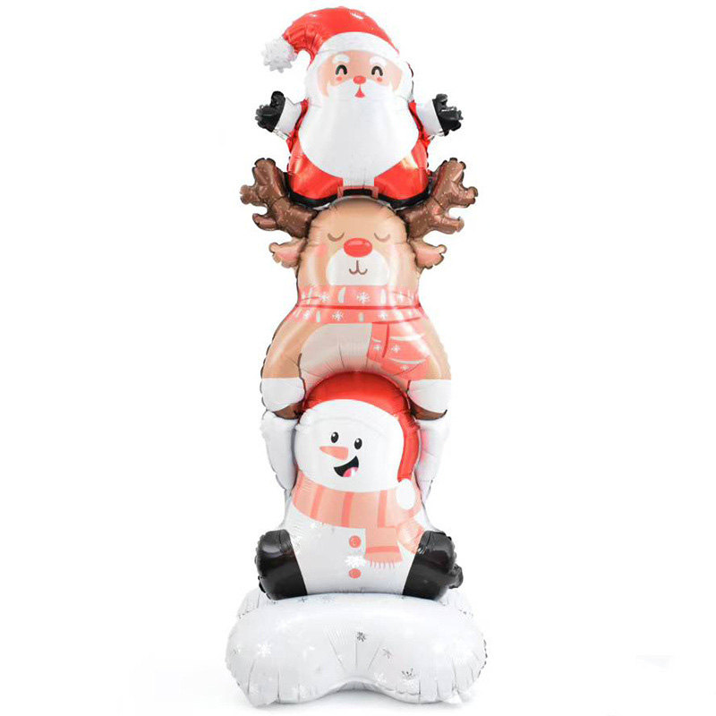 크리스마스행사 이벤트 대형 스탠딩풍선 입체트리 산타 눈사람, 6. 3단 스탠딩풍선 8,900원