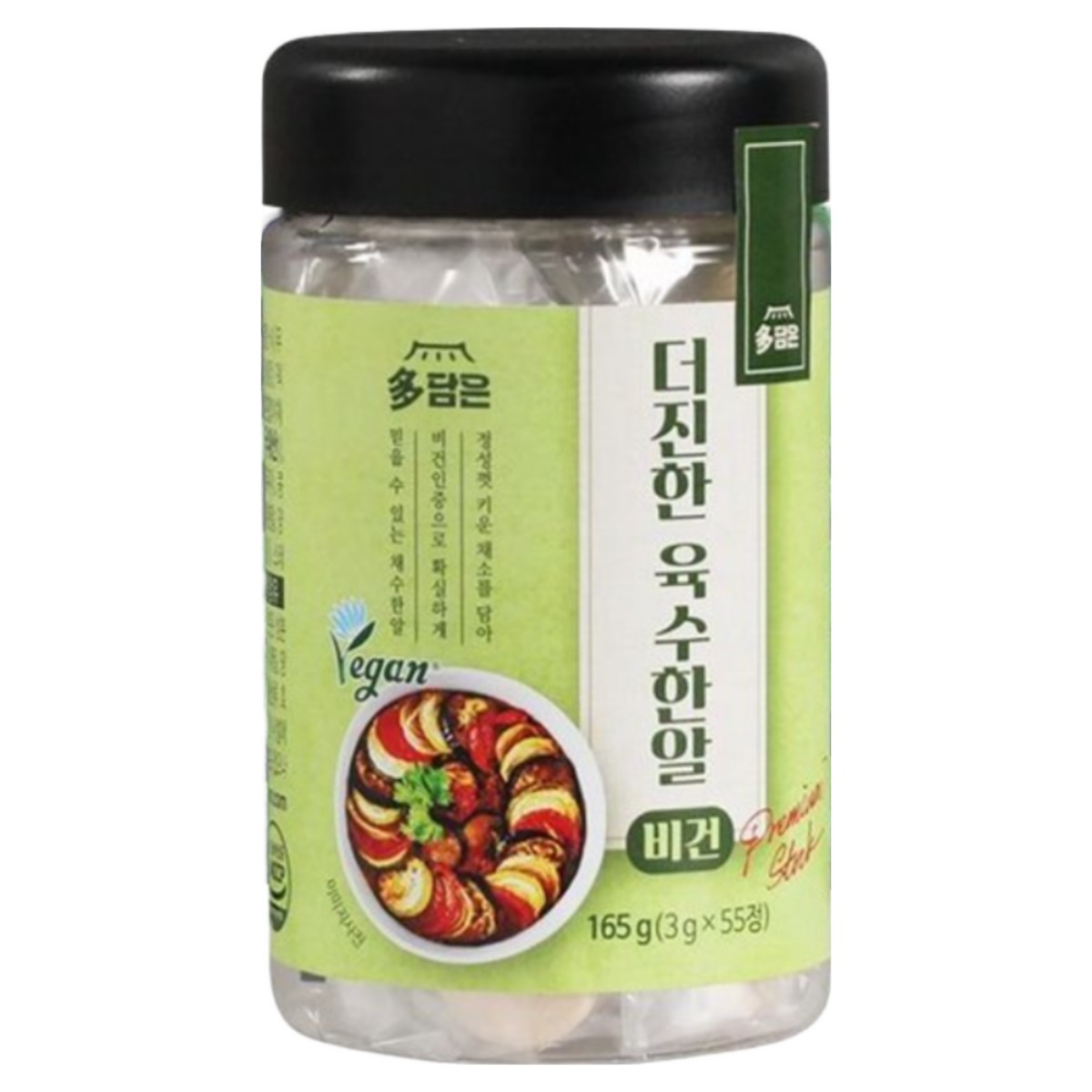 다담은 더진한 육수한알 비건 코인육수 165g 55정 1병, 2개, 165g 22,000원