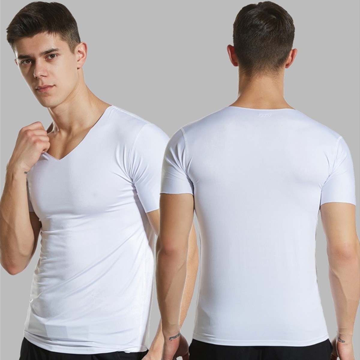 에스와이씨 남성용 심리스 기능성 반팔 언더레이어 2P 12,900원