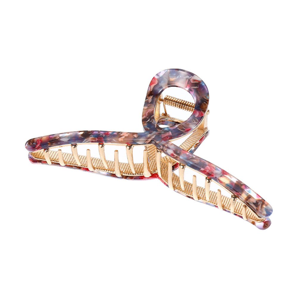 이츠굿텐 수스다 빅사이즈 메탈 꼬임 셀룰로오스 마블 헤어 집게핀 13.5cm 4156 8,800원