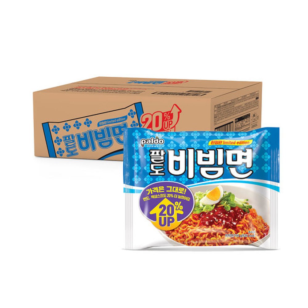 팔도비빔면 한정판 156g x 20개 한박스 업소용 비빔면 비빔 라면 29,120원