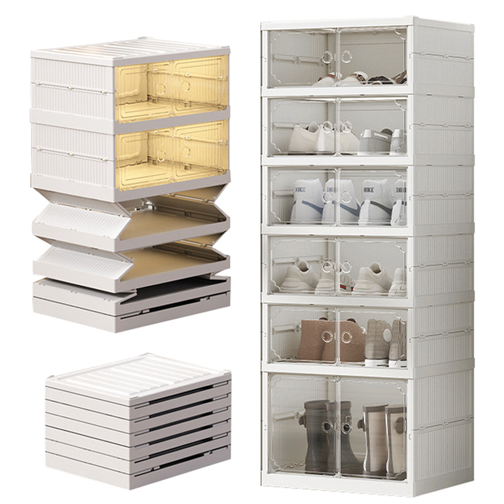 McEDA 일체형 폴딩 간편조립 아크릴 현관 신발장 정리함 39,460원