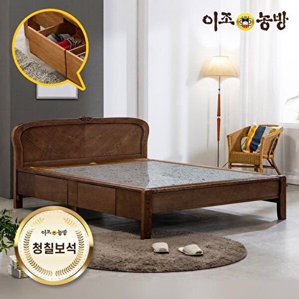 이조농방 [협탁증정/리뷰이벤트]이조농방 프리미엄 청칠보석판재 KM201 서랍형 퀸 온열침대 건강가구 879,120원