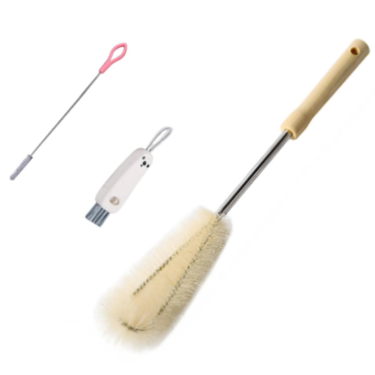 라인오브 텀블러 물병 틈새 빨대 세척솔, 3세트, 우드 15,900원