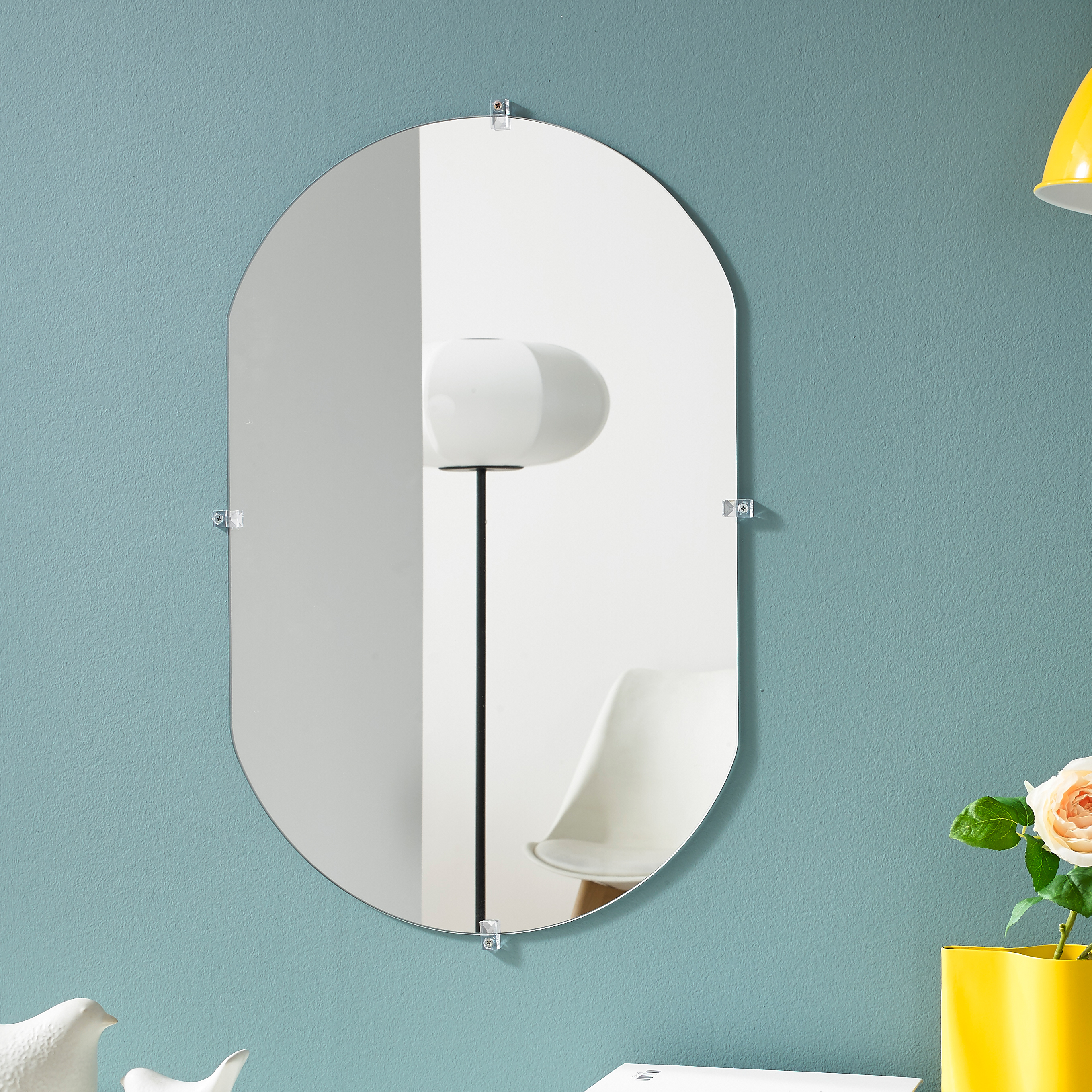 온맘컴퍼니 초간편 욕실겸용 캡슐형 유리거울 400 x 600 mm, 투명 29,300원