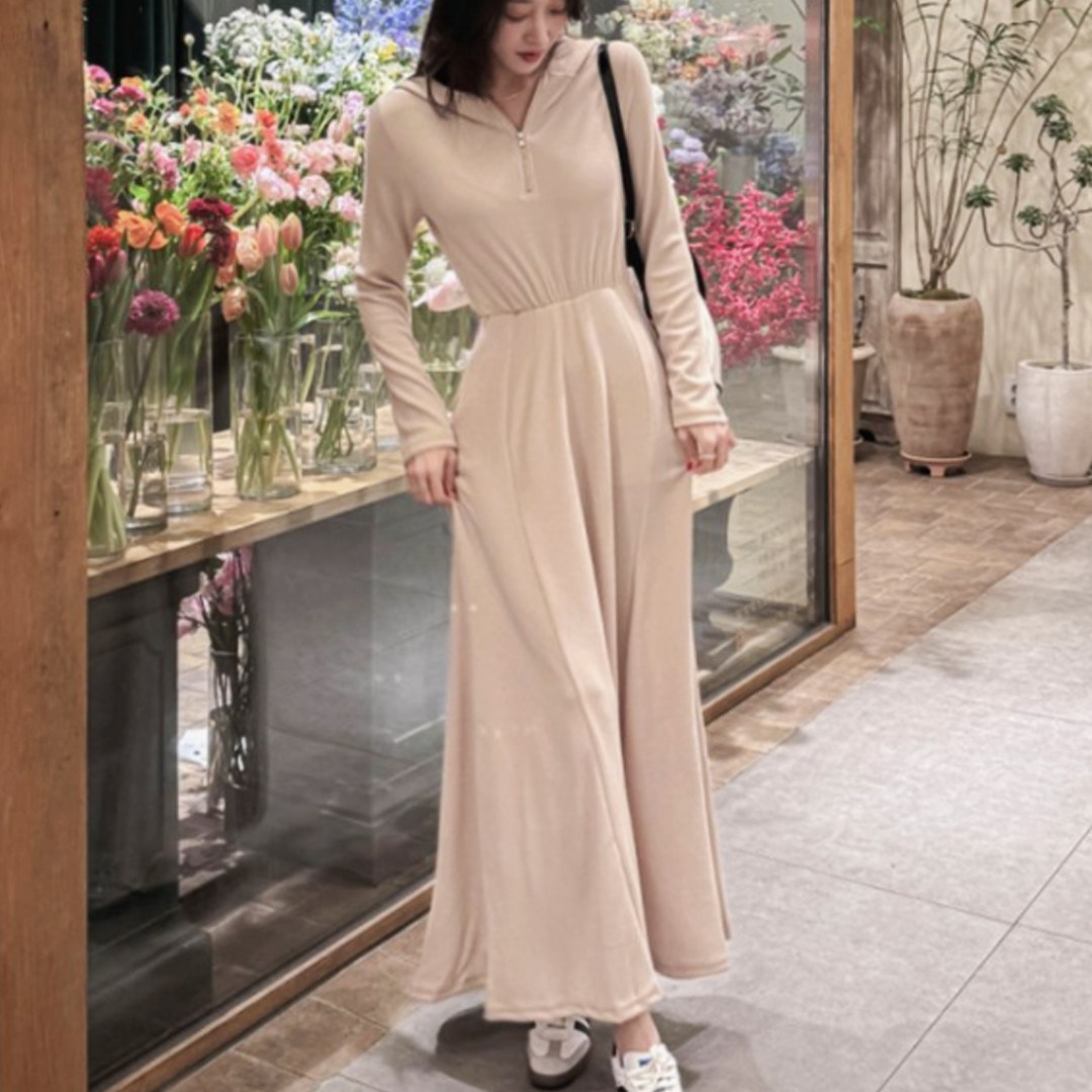떳다그녀 로민드 후드 롱 원피스 29,900원