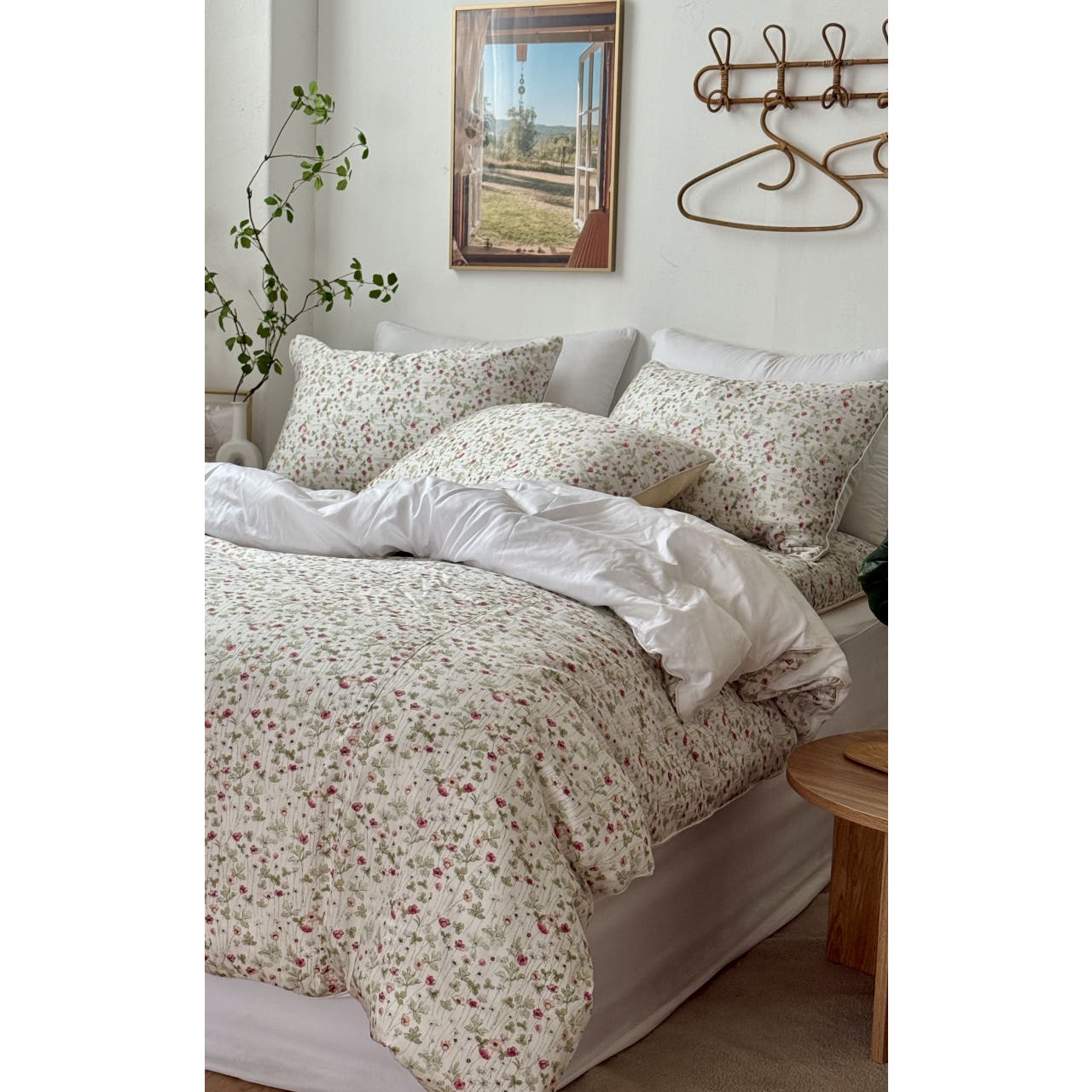 루디아홈베딩 루미블룸 40수 트윌특면 플라워 이불커버 세트, 루미블룸 이불/베게커버 179,800원