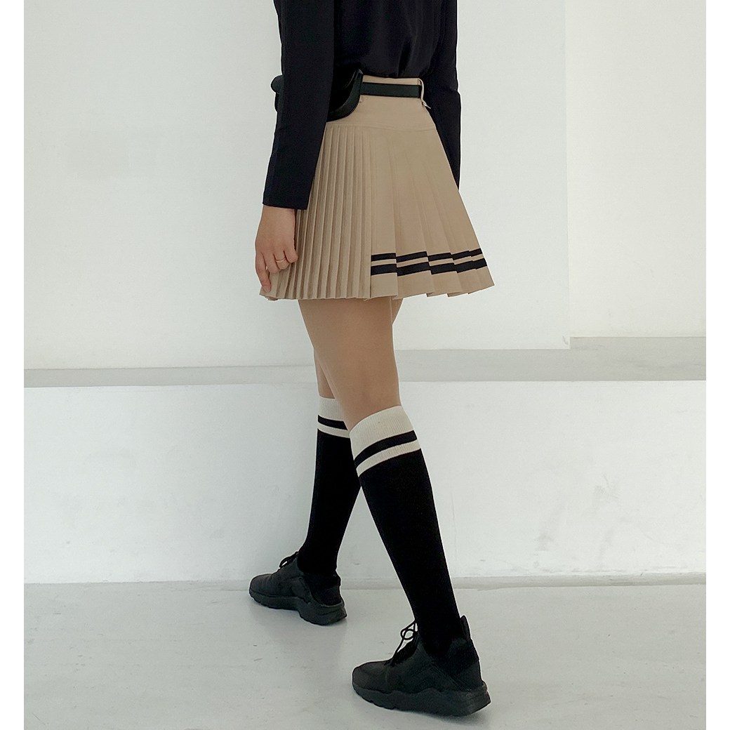 바유사골프 4컬러 여성골프스커트 테잎 언발 플리츠 주름 빅사이즈 치마바지 봄가을 72,000원