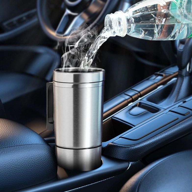 Mochae 차량용전기포트 커피포트 12V 24V 차량용 전기포트 휴대용 화물차 멀티 자동차 차박 커피 우유 가열 스테인레스 300ml, 24V 23,250원