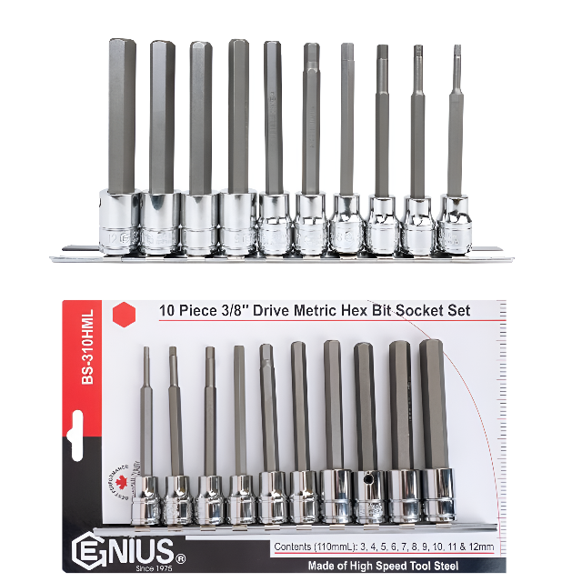 대만산 3/8 롱 육각비트소켓 BS-310HML 육각렌치 복스알세트 6각 헤드복스세트 49,800원