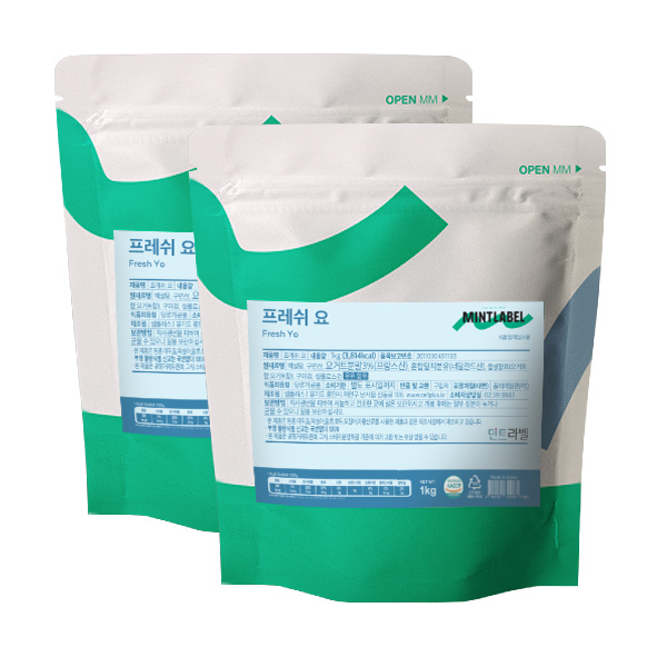 민트라벨 프레쉬요 1kg 2개세트, 1kg, 2개, 1개입 21,950원